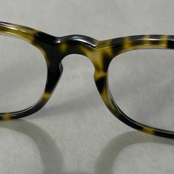 Warby Parker Eyeglasses Preston 205 Frame Only 49 20 140 Yellow Tortoise Cat Eye - Picture 6 of 8